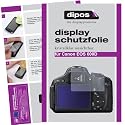 2x DIPOS Crystalclear Displayschutzfolie f&uuml;r Canon EOS 600D MADE IN GERMANY