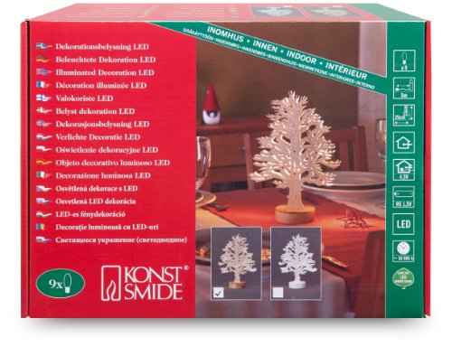 Konstsmide 2835-100 LED Holz Silhouette Laubbaum (10 warm wei&szlig;e Dioden, 4.5V Innentrafo od Preisvergleich
