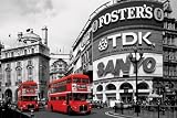 Piccadilly Circus (London Red Buses) - Maxi Poster - 61 cm x 91.5 cm