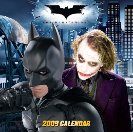 Childrens Toyshop  Kitchen & Housewares : Batman - The Dark Knight 2009 Calendar
