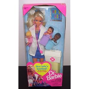 Dr. Barbie Doll Baby Doctor with 3 Babies From 1995 #14309
