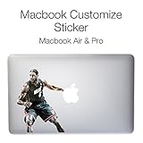 Macbook Custmize Sticker 11インチ/13インチ/15インチ Macbook Air / Pro 両対応 LeBron James レブロン・ジェームズ / マックブック エアー プロ カスタム ステッカー グラフィック アート シール [並行輸入品]