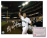 Edgar Martinez Seattle Mariners MLB Hand Signed 8x10 Photograph Hat Tip