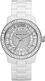 MICHAEL Michael Kors #MK5361 Women's Oversized White Ceramic Baquette Crystal Watch