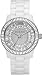 MICHAEL Michael Kors #MK5361 Women's Oversized White Ceramic Baquette Crystal Watch
