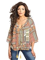 Star made with Swarovski Elements Blusa (Naranja / Amarillo)