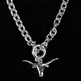 Texas Longhorns Chain Logo Necklace NCAA College Athletics