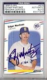 Edgar Martinez Autographed/Hand Signed 1988 Fleer Rookie Card PSA/DNA Slabbed
