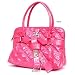 Pink Erica Quilted Faux Leather Tote Bag Purse Handbag