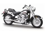 Harley Davidson Heritage Softail Evolution FLST (1986) in Black (1:18 scale) Diecast Model Motorbike