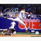 Derek Jeter Autographed Turning Double Play 8 x 10 Photograph (Unframed)