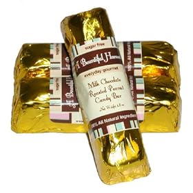 Sugar Free Belgian Milk Chocolate Peanut Candy Bars - 3pc