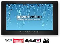 19" HD Ready Powervision Digital Waterproof Bathroom Lcd Black Tv
