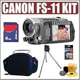Canon FS11 Flash Memory Camcorder With 16GB Internal Flash Memory Plus Accessory Outfit - Canon ACANFS11K1