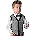 Leo&Lily Little Boys' Fashion V-Neck Pullover Sleeveless Sweater Vest