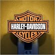 Pack of 3 Official Harley Davidson Bar & Shield Glass Night Lights