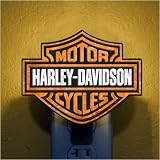 Pack of 3 Official Harley Davidson Bar & Shield Glass Night Lights