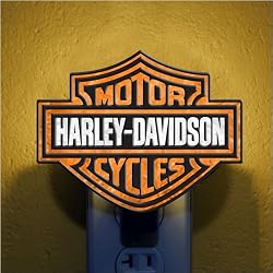 Pack of 3 Official Harley Davidson Bar & Shield Glass Night Lights
