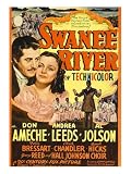 Swanee River, Don Ameche, Andrea Leeds, Al Jolson on Midget Window Card, 1939 Photographic Poster Print, 18x24