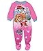 Paw Patrol Girls Fleece Blanket Sleeper Pajamas (3T, Pink Pups)