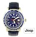 Jeep Gent's Analogue Gift Watch with Blue Leather Strap