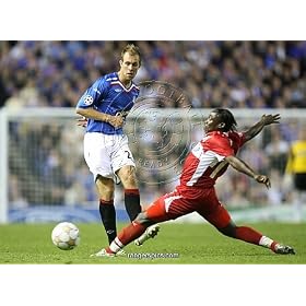 Soccer - Champions League - Rangers v VfB Stuttgart - Group E- Ibrox Framed Prints