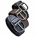 Luxury Divas Black Navy Blue Brown 3 Pack Braided Elastic Belts