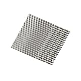 uxcell　ツイストドリルビット　マット銀色　金属　20個入れ