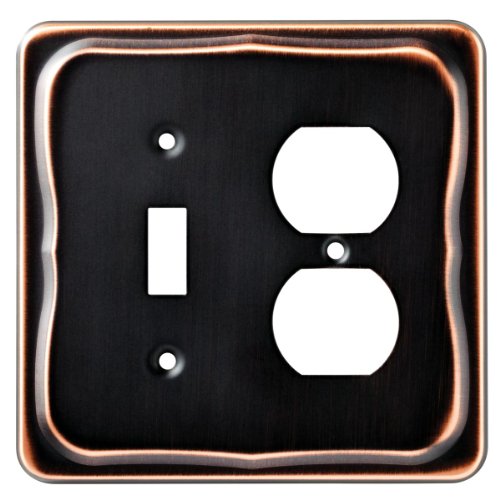 Brainerd 144413 Tenley Single Switch/Duplex Wall Plate / Switch Plate / Cover