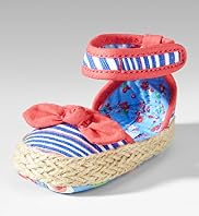 Round Toe Bow Espadrilles Pram Shoe