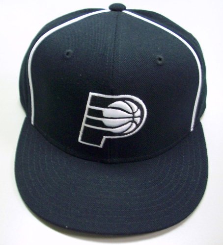 Indiana Pacers Flat Bill Fitted Nba Hat Size L/XL