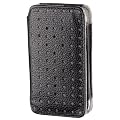 Hama Ledertasche "Wallet" f�r Apple iPhone, Schwarz/Grau
