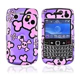 Blackberry Bold 9700 Hard Case Pink Skull Purple & TOOL