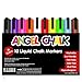 Liquid Chalk Markers-10-pack of Fluorescent Markers-high Quality Liquid Chalk Pens- Reversible Tip Markers-use Chisel Tip or Bullet Tip-easy Wet Erase Markers- Unleash Your Creativity on Windows-glass-whiteboards-blackboards-metal and More