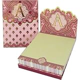 A Monogram Punch Studio Paisley 75-Page mini notepad - magnetic closure jewel on tab
