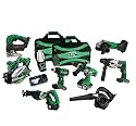 Hitachi KC18DX9L 18-Volt Lithium-Ion 9-Tool Combo Kit