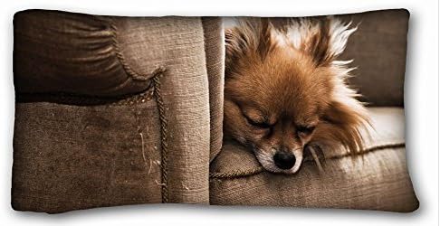Custom Pillow Case Animals couch animals dogs sleeping chihuahua 20"*36" One Side