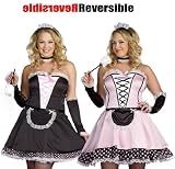 Dreamgirl Sexy 2-in-1 Reversible French Maid Plus Size Halloween Costume