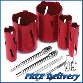 Rothenberger Dry Diamond Core Kit Set 12 Piece