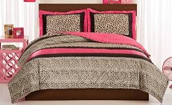 Leopard Love Twin Comforter with Sham