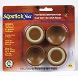 Slipstick CB600 Small Castor Cup Gripper, Caramel, 4-Pack