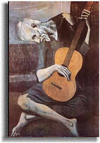 The Old Guitarist by Picasso Premium Stretched Canvas (Ready-to-Hang)