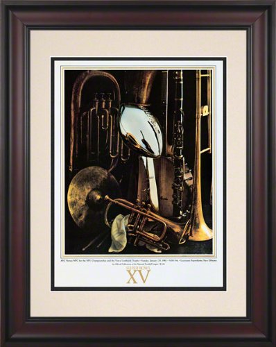 Framed 10.5 x 14 Super Bowl XV Program Print | Details: 1981, Raiders vs Eagles