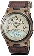 Casio Men's Core AW80V-5BV Brown Nylon Quartz Watch with Beige Dial