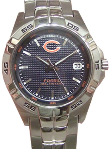 Fossil Men's NFL1085 NFL Chicago Bears 3-Hand Date Watch
