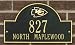 Kansas City Chiefs Black and Gold Personalized Address Plaque