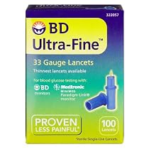 BD Ultra-Fine 33-Gauge Lancets - 100-pk.