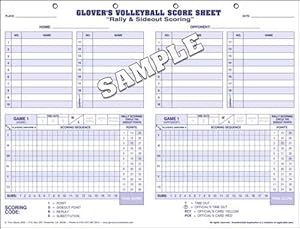 Amazon.com : Glover Volleyball Scoring &amp; Stats, 35 Matches : Coach And ...