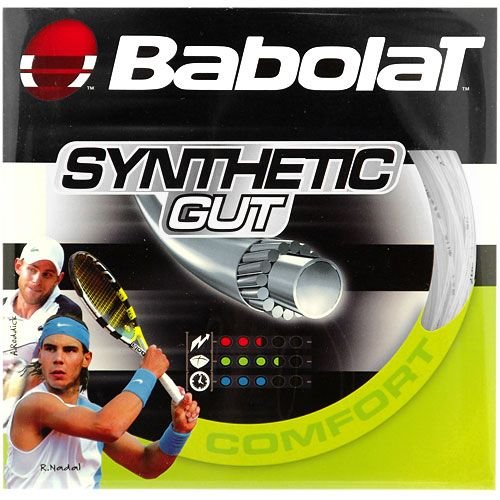 Babolat Synthetic Gut 17-Gauge Tennis String (White)