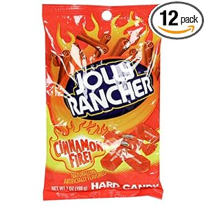 Jolly Rancher Cinnamon Fire Hard Candy, 7-Ounce Bags (Pack of 12) by Jolly Rancher